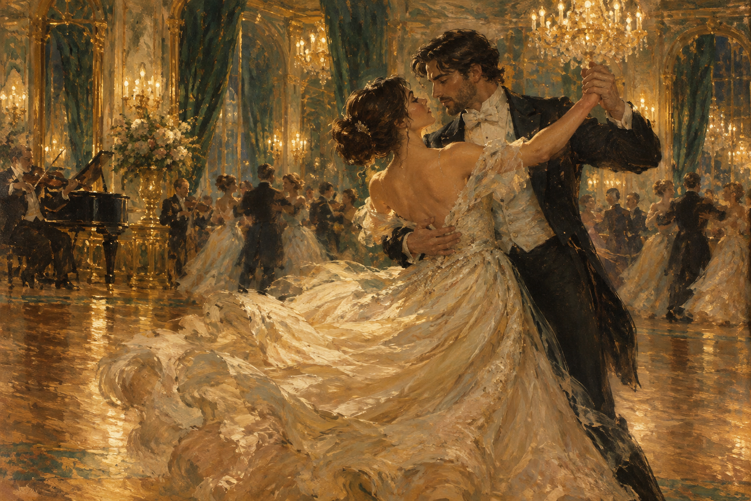 Blog Ilustración al óleo inspirada en EL VALS DEL AMOR