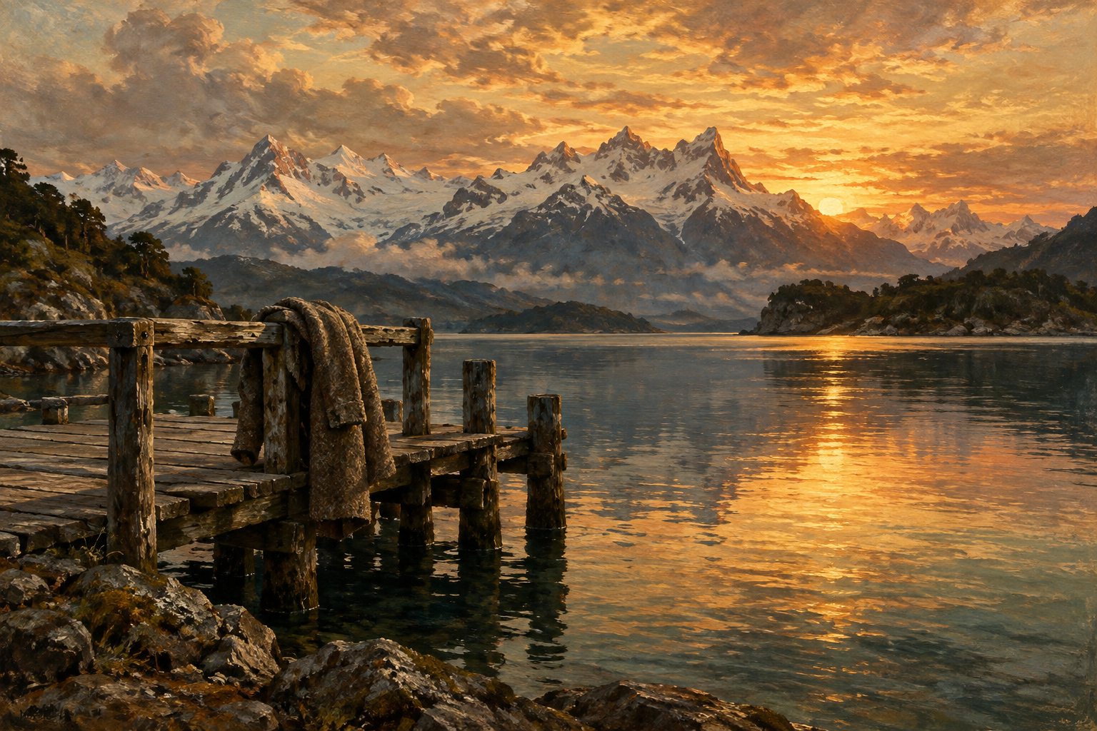 Blog Ilustración al óleo inspirada en TIERRA DEL FUEGO